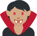 vampire: medium skin tone emoji