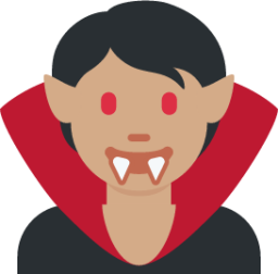 vampire: medium skin tone emoji