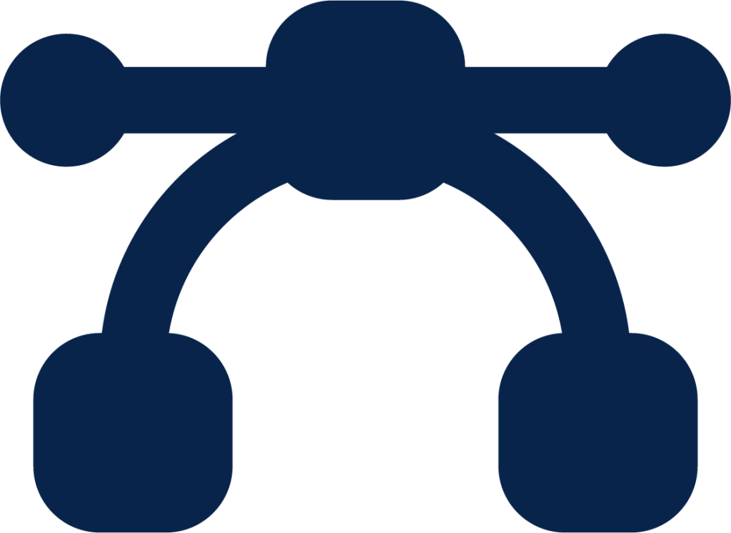 vector bezier fill design icon
