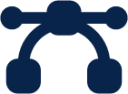 vector bezier fill design icon