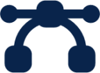 vector bezier fill design icon