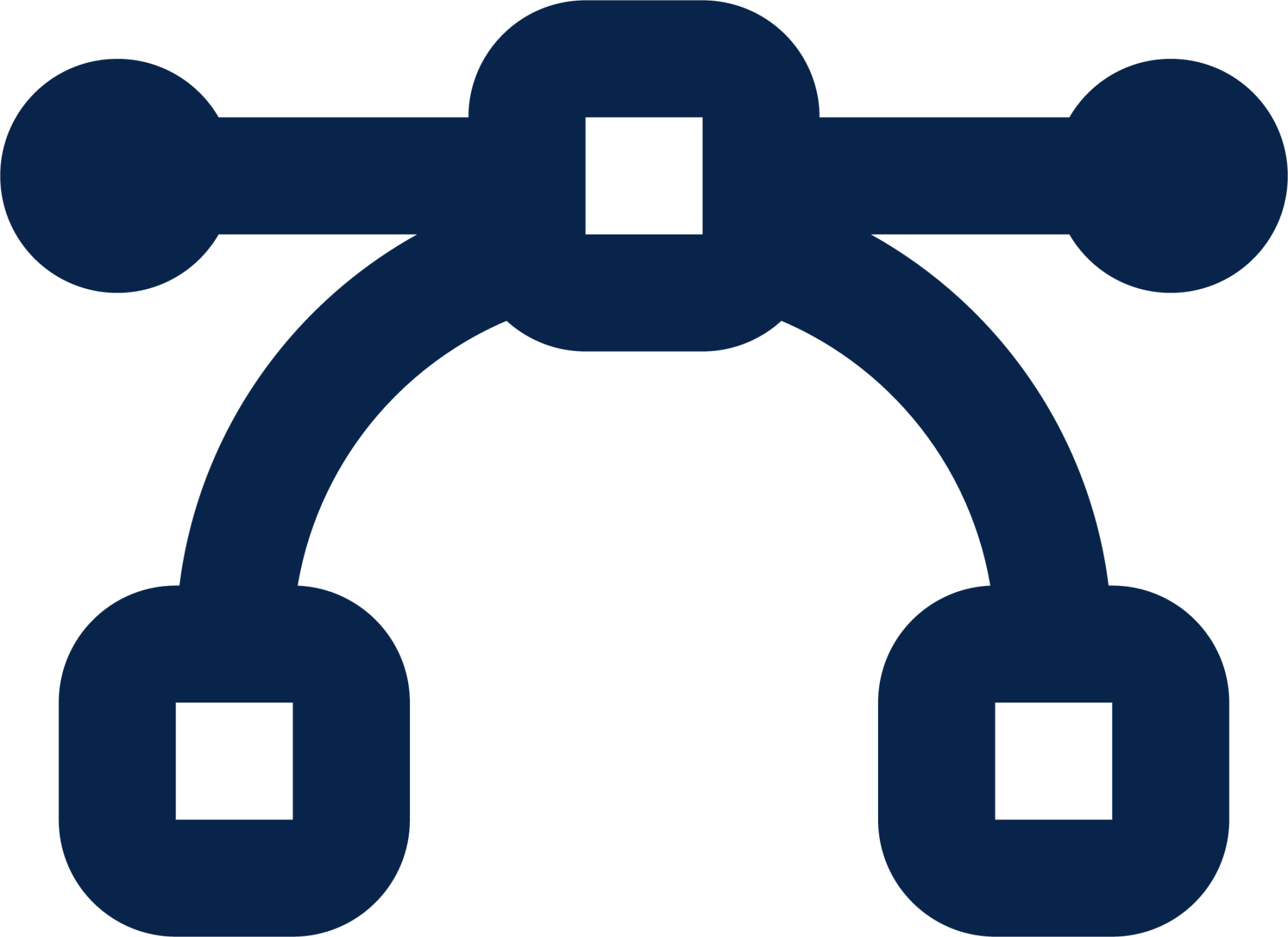 vector bezier line design icon