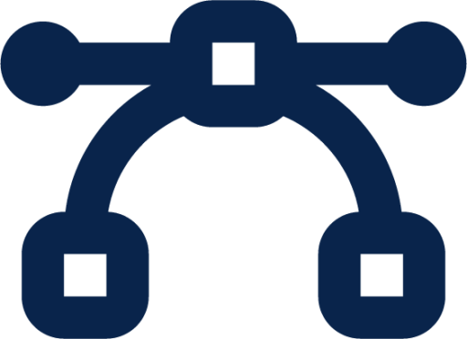 vector bezier line design icon
