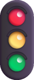 vertical traffic light emoji