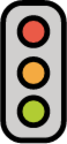 vertical traffic light emoji