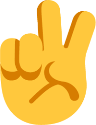 victory hand default emoji