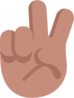 victory hand medium emoji