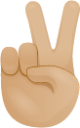 Victory hand skin 2 emoji emoji