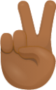 Victory hand skin 4 emoji emoji