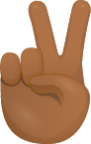 Victory hand skin 4 emoji emoji