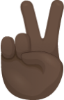 Victory hand skin 5 emoji emoji