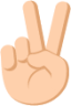 victory hand tone 2 emoji