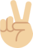 victory hand tone 2 emoji