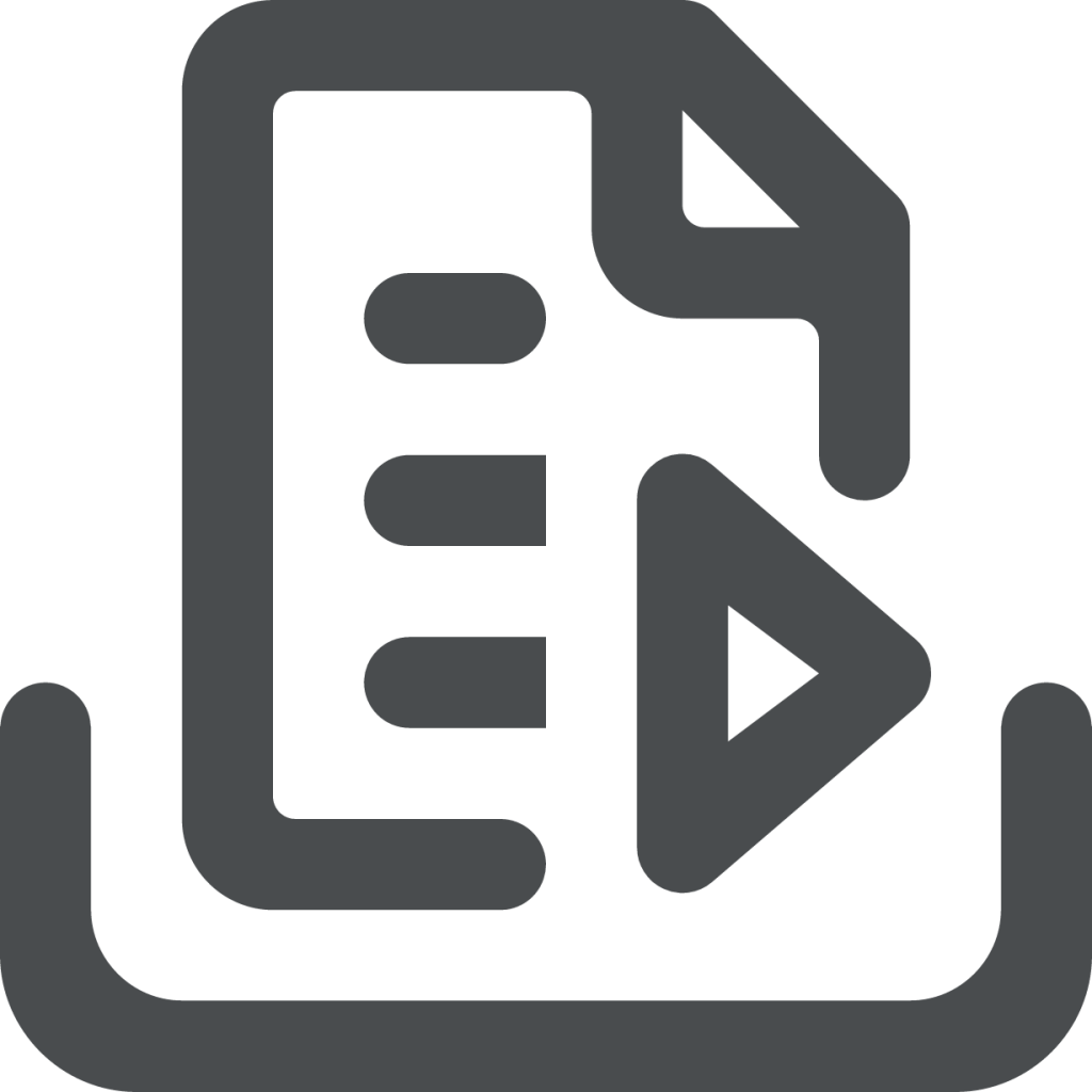video assignment icon