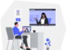 Video conferencing illustration