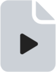 Video file duotone icon