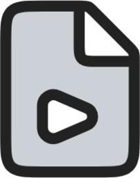 Video file duotone line icon