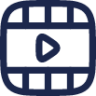 Video Frame Play Horizontal icon