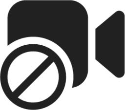 Video Prohibited icon