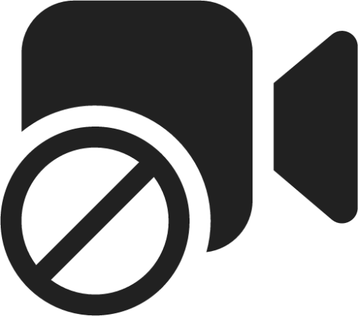 Video Prohibited icon