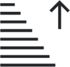 view sort ascending icon