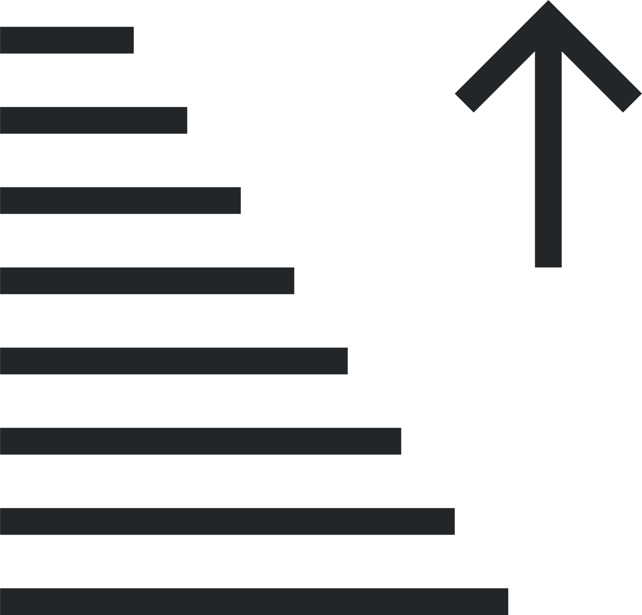 view sort ascending icon