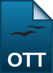 vnd oasis opendocument text template icon