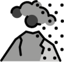 volcano ashes emoji