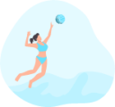 Volleyball illustration