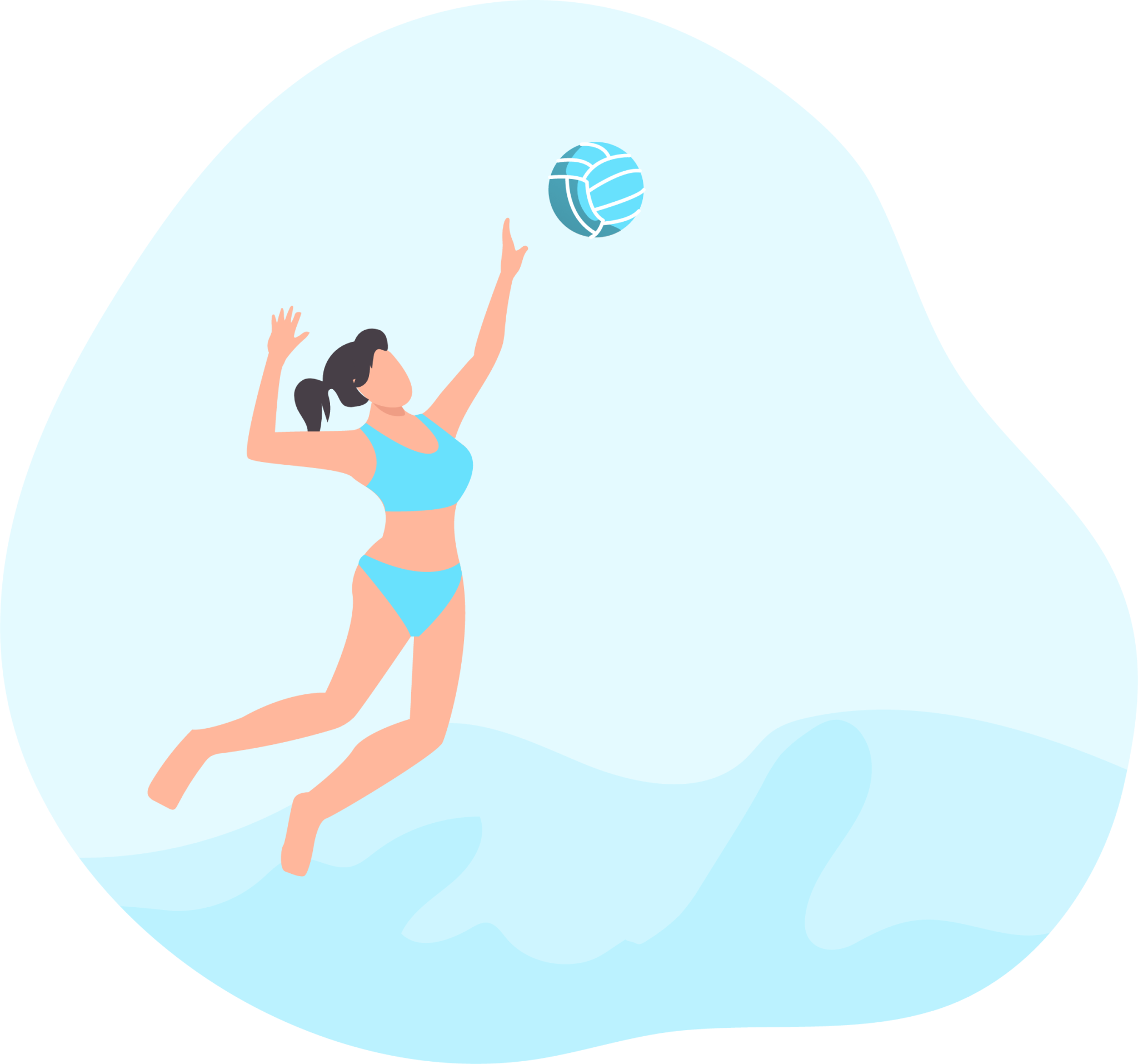 Volleyball illustration