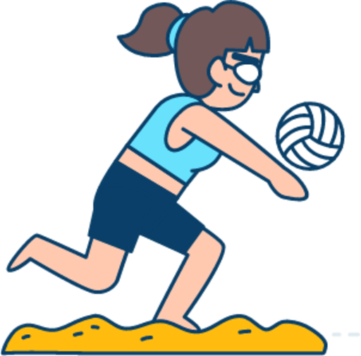 Volleyball illustration