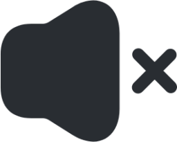 volume cross icon