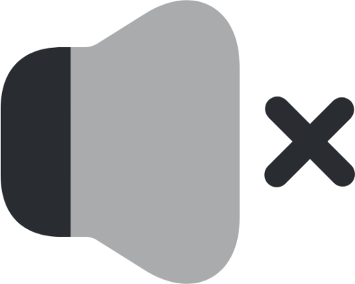 volume cross icon