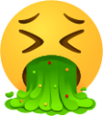 Vomiting face emoji emoji