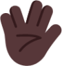 vulcan salute dark emoji