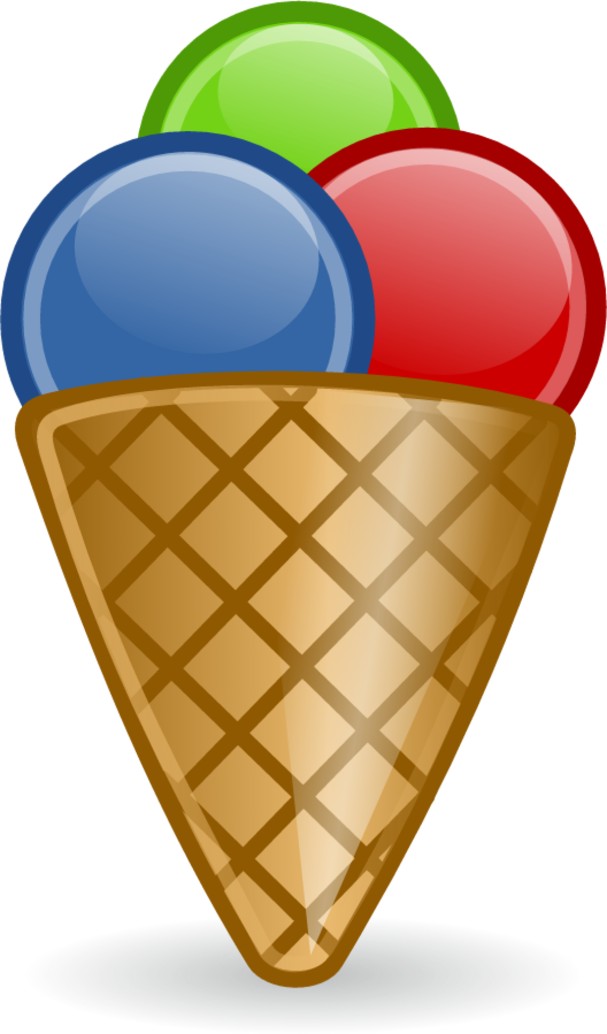 waffle ice cream icon