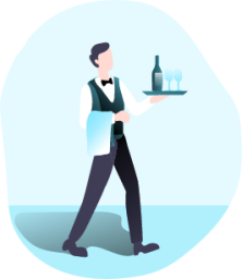 Waiter illustration