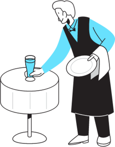 Waiter illustration