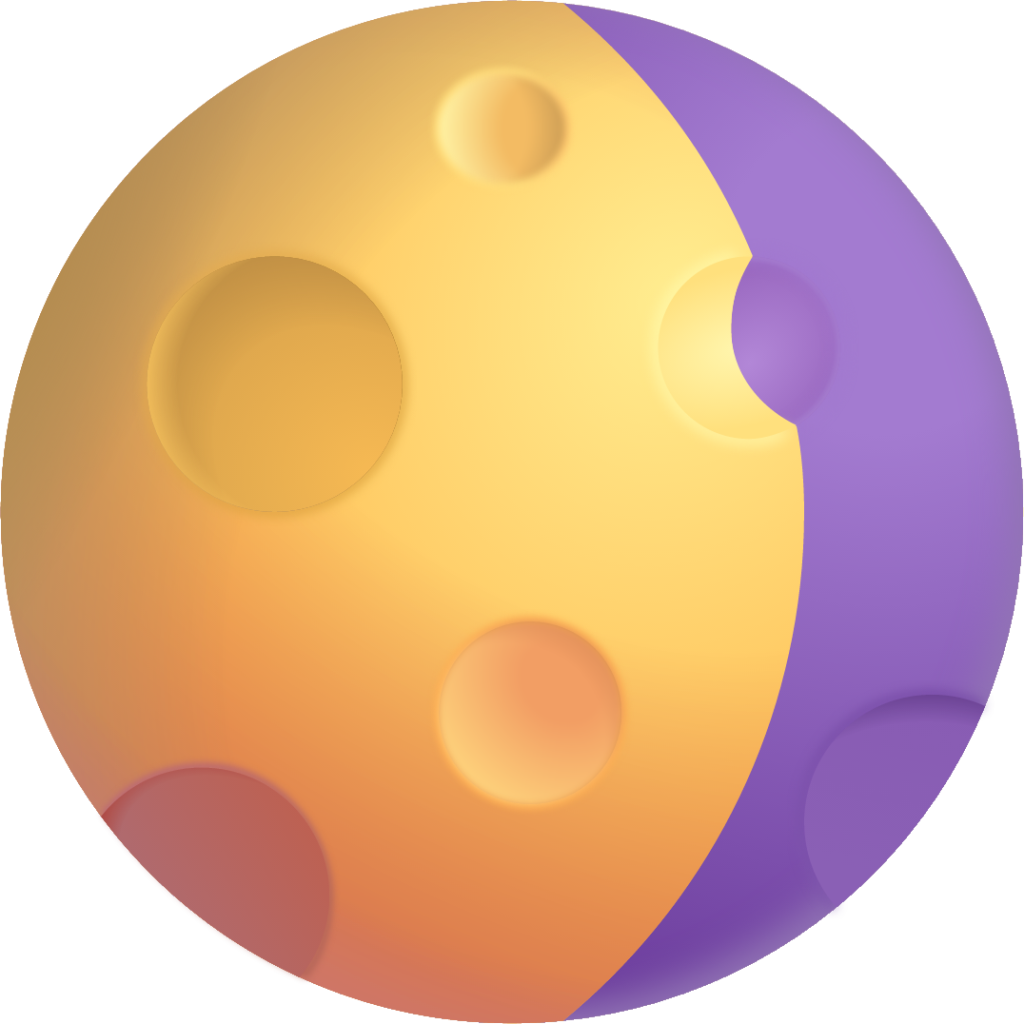 waning gibbous moon emoji