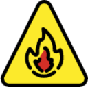 warning fire emoji