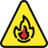 warning fire emoji