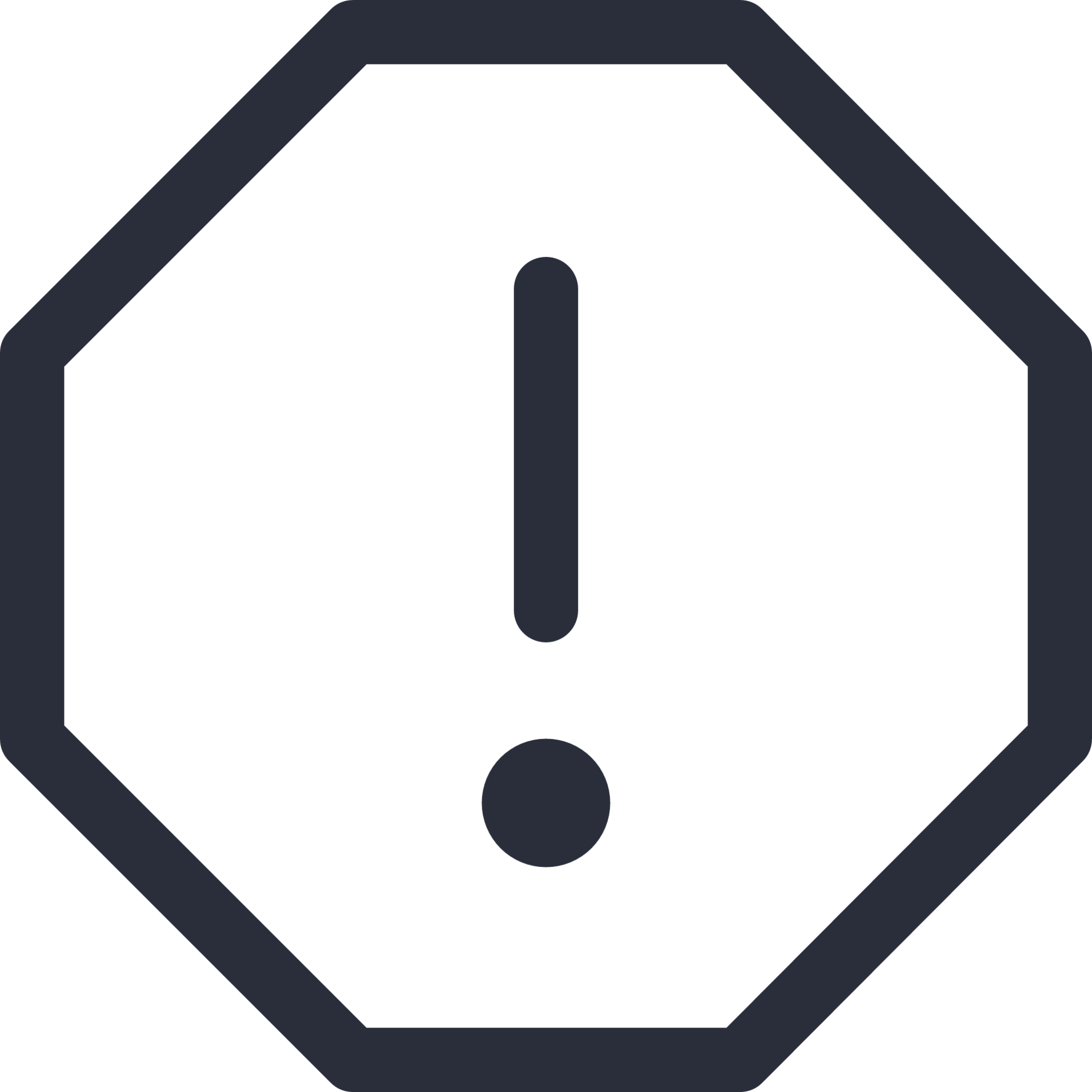 warning hex icon