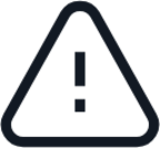 warning outline icon