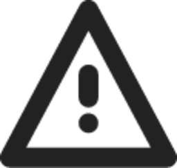 warning triangle caution icon