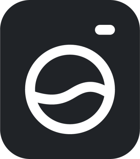 washer (rounded filled) icon