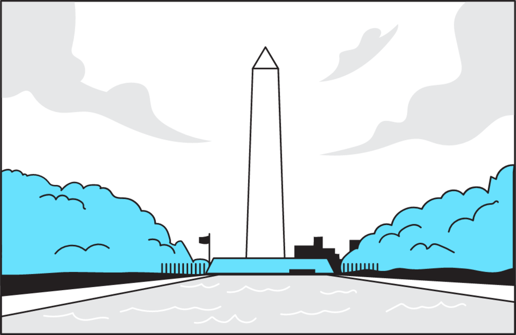 Washington DC illustration