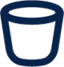 wastebasket line system icon