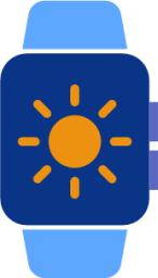 watch sun icon