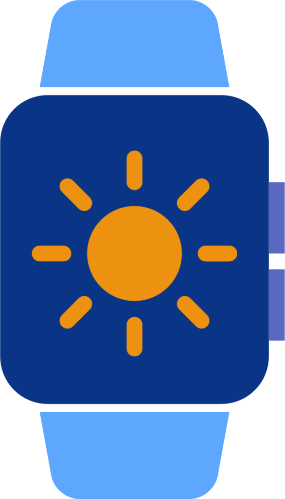 watch sun icon