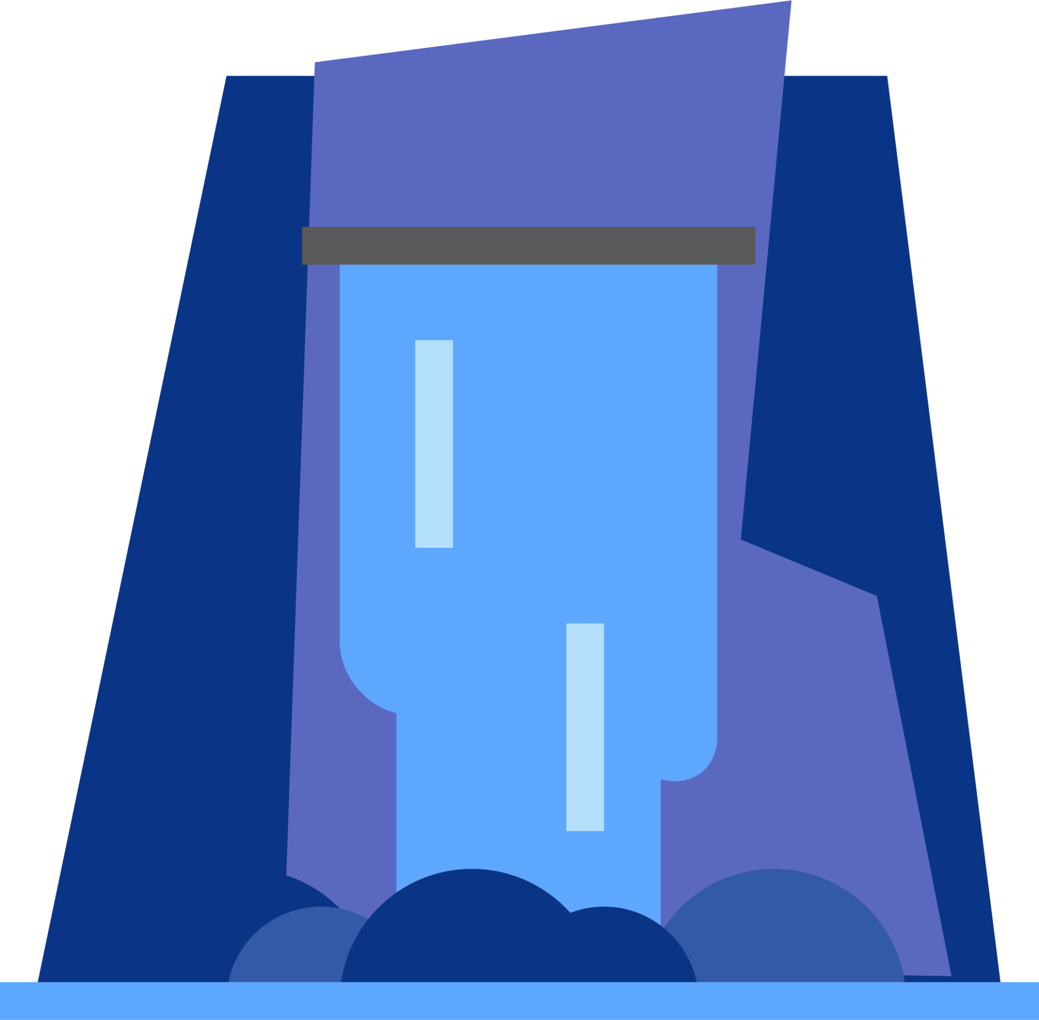 water fall night icon